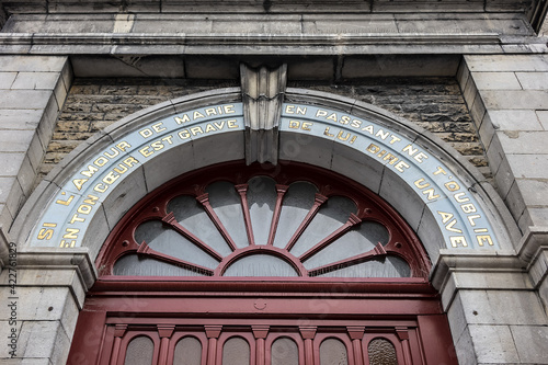 The Notre-Dame-de-Bon-Secours Chapel (Our Lady of Good Help) in Old Montreal, one of oldest churches in Montreal, it built in 1771 over the ruins of an earlier chapel. Montreal, Quebec, Canada.