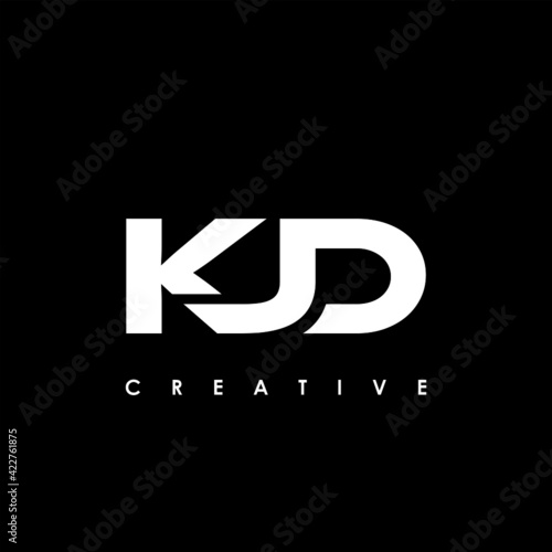 KJD Letter Initial Logo Design Template Vector Illustration photo