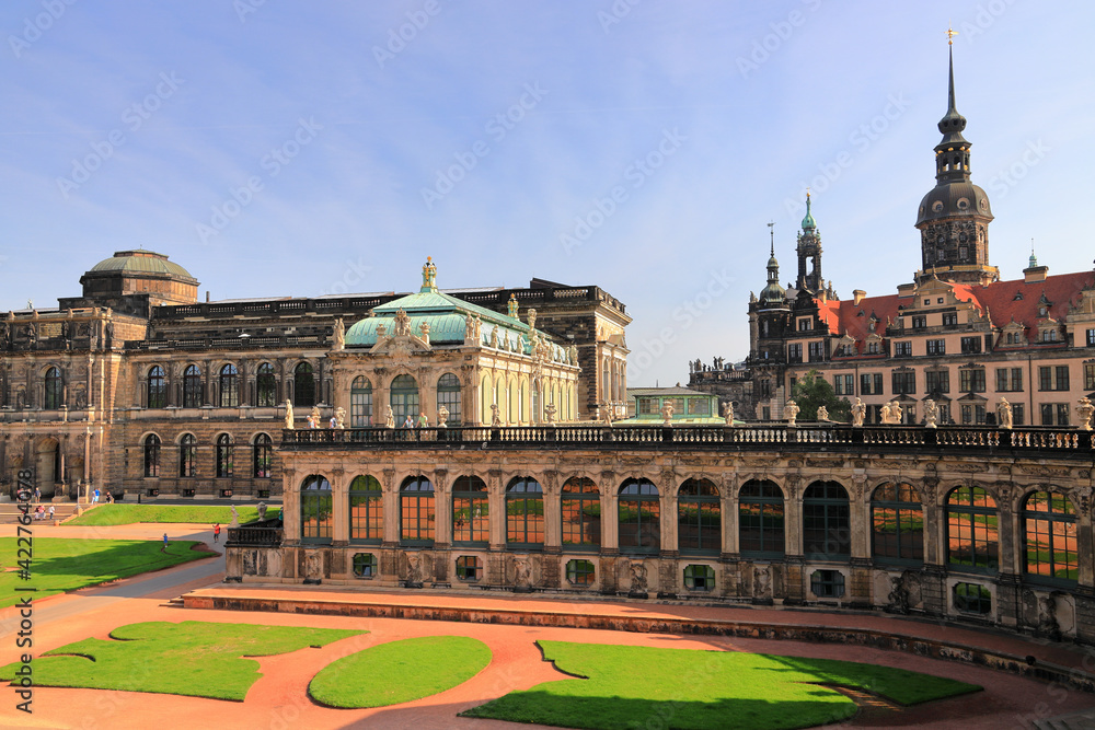 Zwinger Museum in Dresden. Saxony, Germany, Europe.