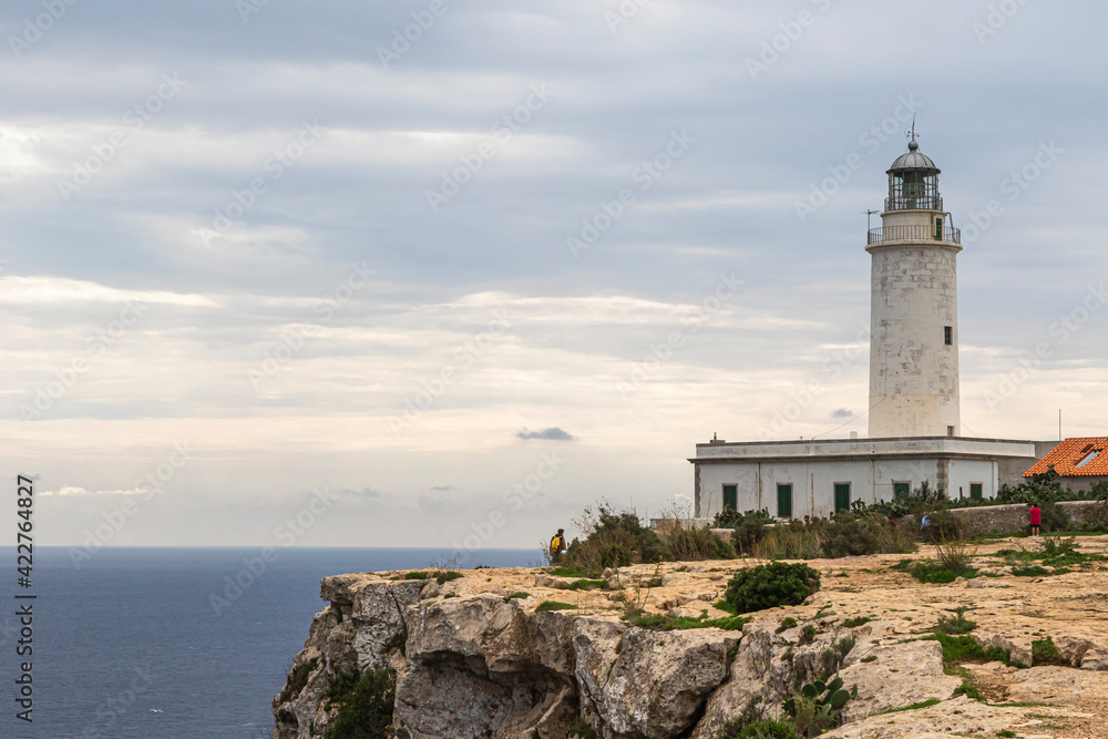 Lighthouse on the coast of the island of Formentera