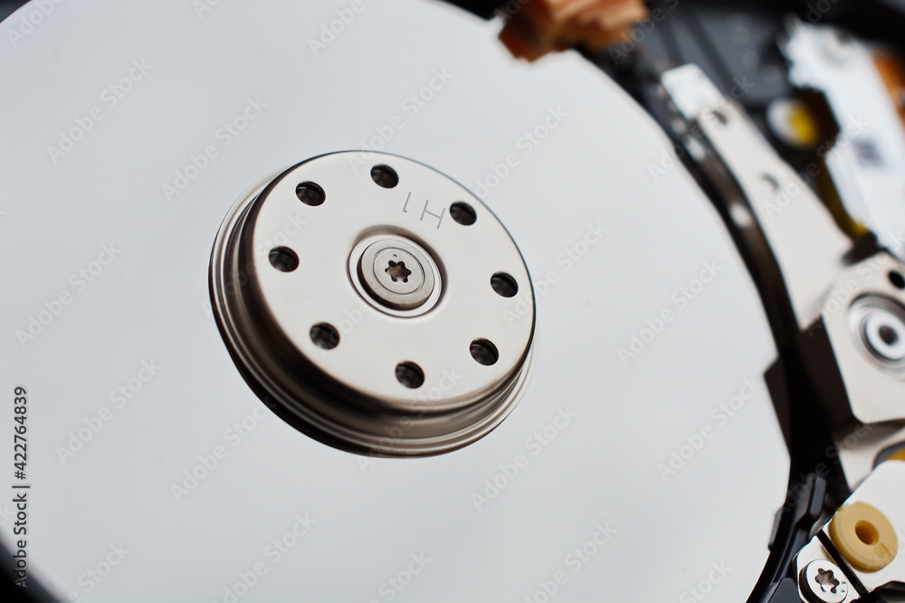 close up of disk