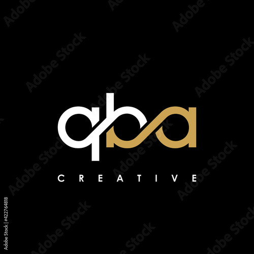 QBA Letter Initial Logo Design Template Vector Illustration