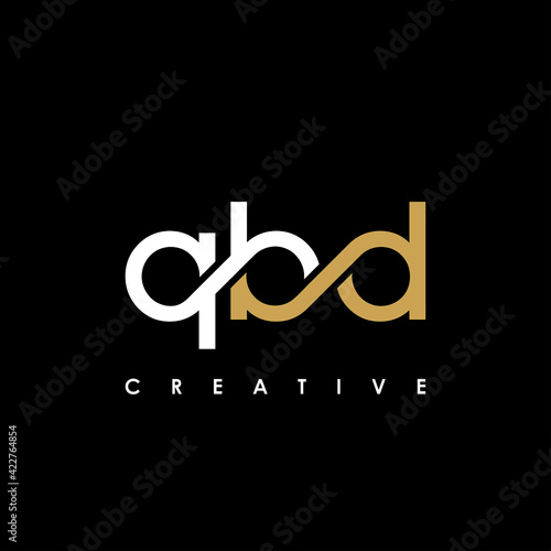 QBD Letter Initial Logo Design Template Vector Illustration