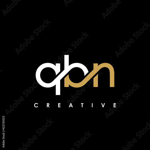 QBN Letter Initial Logo Design Template Vector Illustration