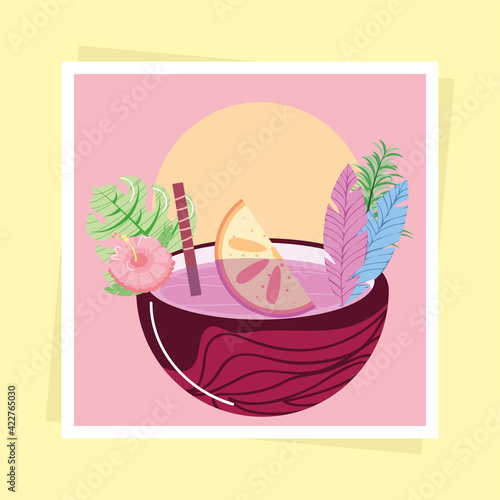 cocktail coconut summer