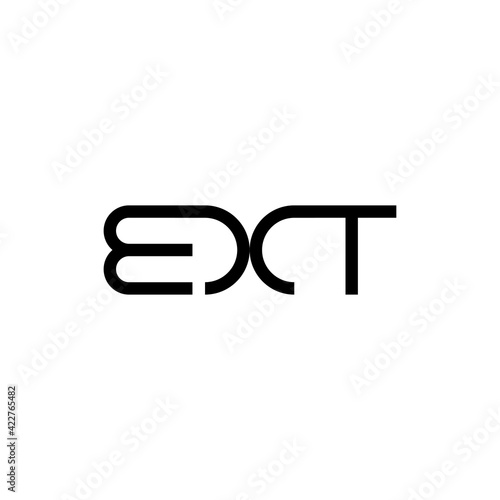 EXT letter logo design vector