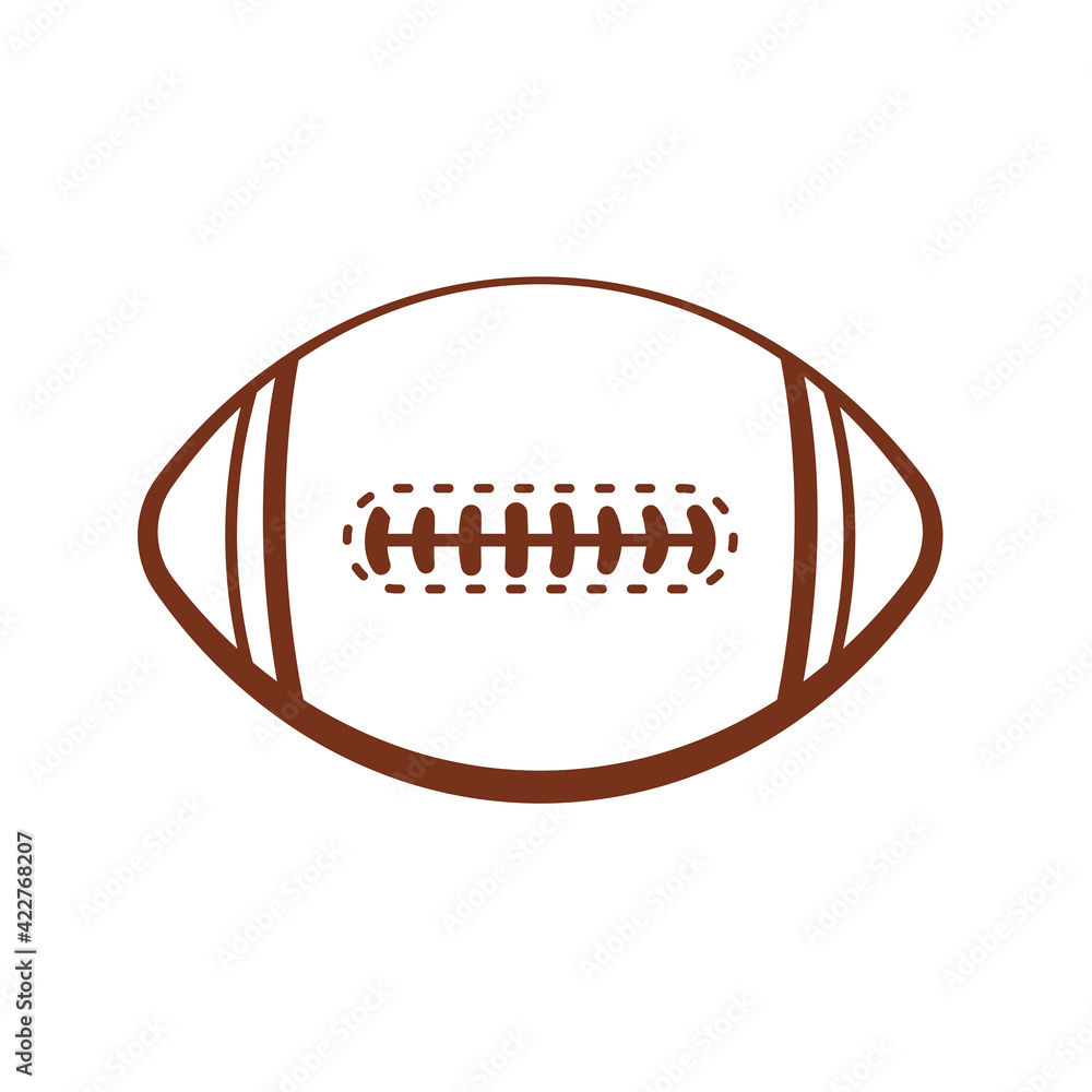 Vector pattern design oval ball in sports american football popular sport competition to find winner Vector pattern design oval ball in sports american football popular sport competition to find winner