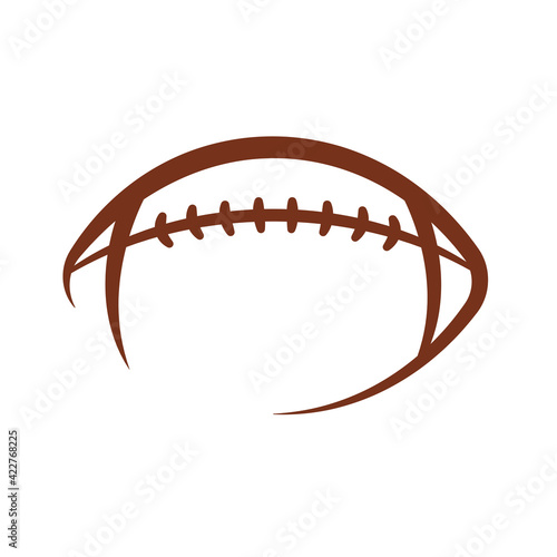 Vector pattern design oval ball in sports american football popular sport competition to find winner