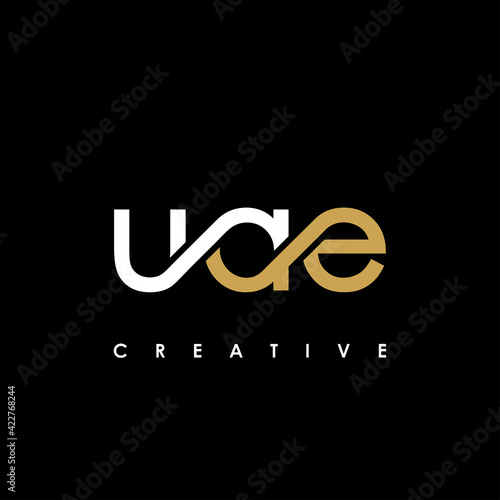 UAE Letter Initial Logo Design Template Vector Illustration
