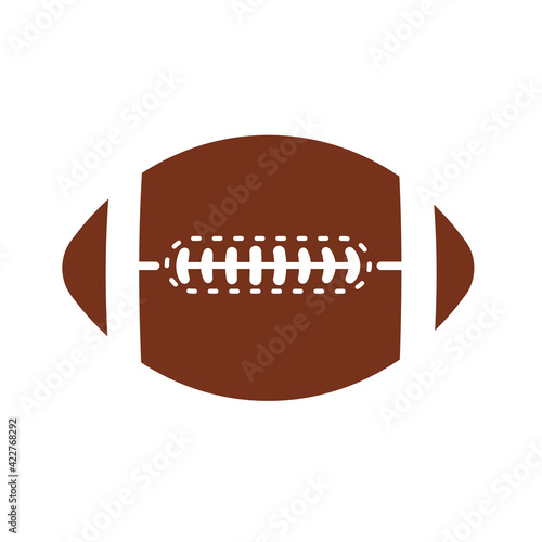 Vector pattern design oval ball in sports american football popular sport competition to find winner