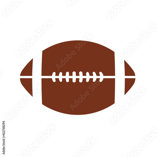Vector pattern design oval ball in sports american football popular sport competition to find winner