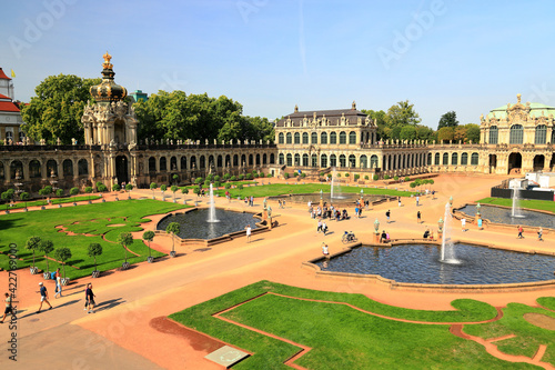 Zwinger Museum in Dresden. Saxony, Germany, Europe.