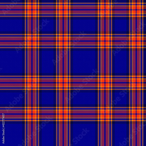 Orange Ombre Plaid textured seamless pattern suitable for fashion textiles and graphics