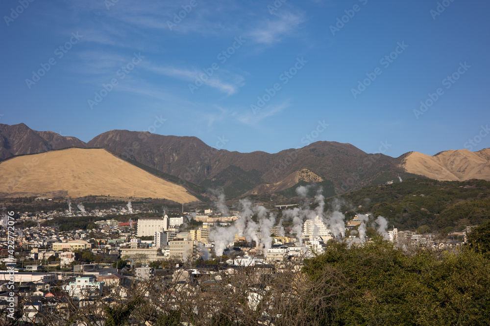 大分県別府市湯けむり展望台 大分県別府市湯けむり展望台
