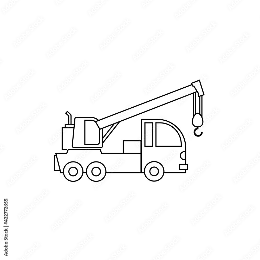 car tow service, 24 hours, truck , solated icon on white background, auto service, car repair car tow service, 24 hours, truck , solated icon on white background, auto service, car repair