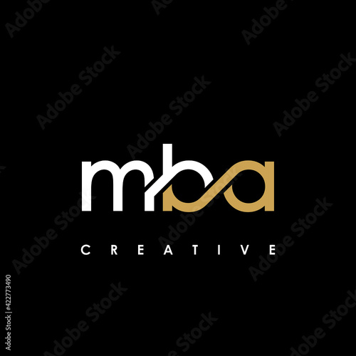 MBA Letter Initial Logo Design Template Vector Illustration