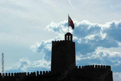 Tower of Rabati Castle in Akhaltsikhe, Georgia. It was built in 12th century and renovated in 2012. photo