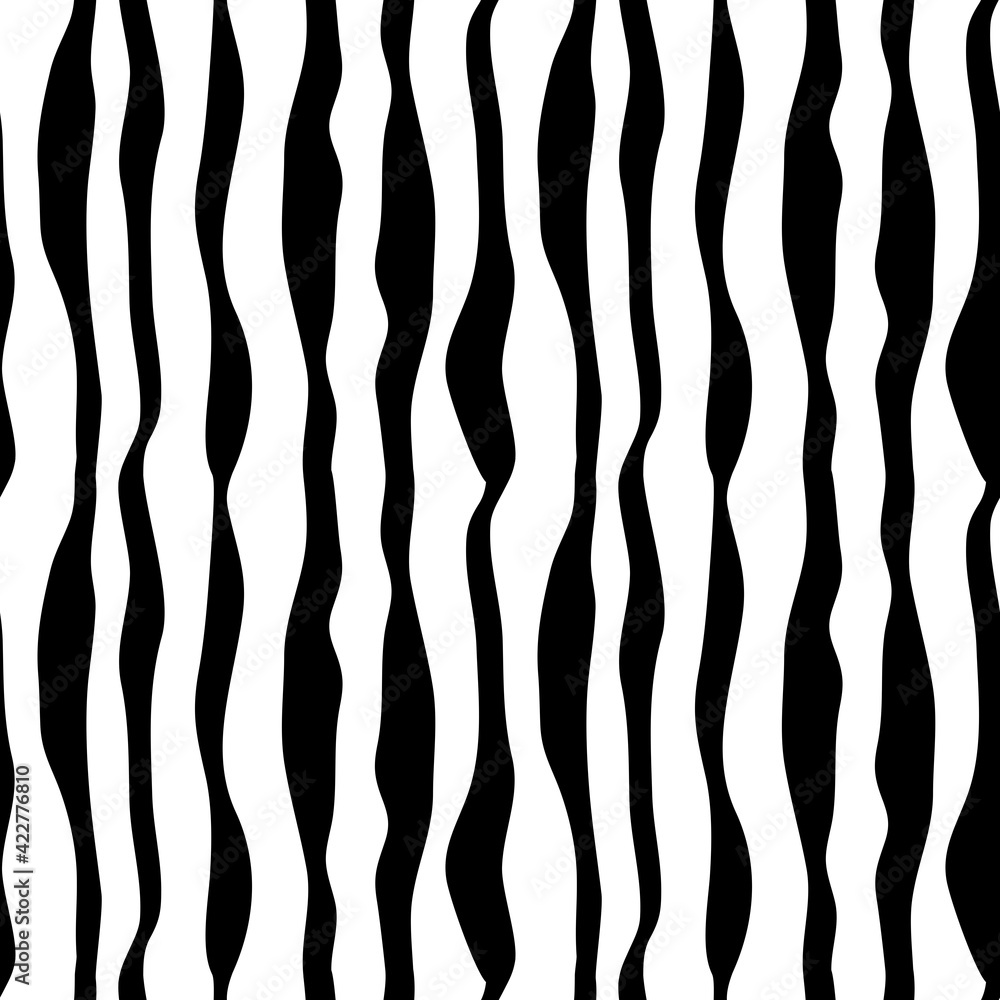 Abstract Cute Zebra Textile Seamless Pattern Design Background. Vector Illustration