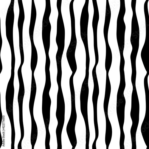 Abstract Cute Zebra Textile Seamless Pattern Design Background. Vector Illustration