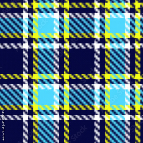 Yellow Ombre Plaid textured seamless pattern suitable for fashion textiles and graphics