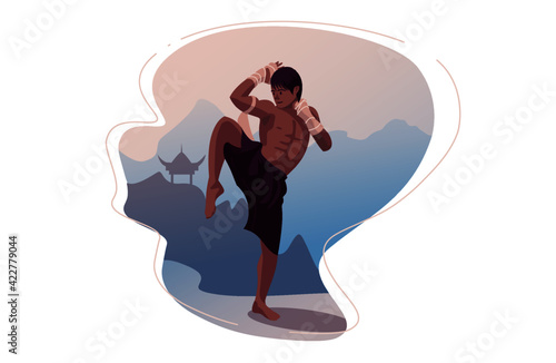 Muay thai fighter