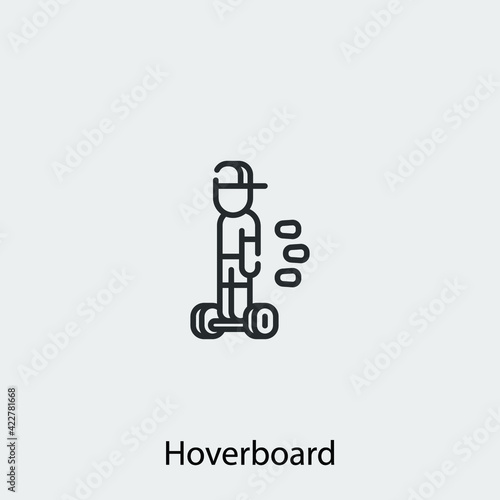 hoverboard icon vector sign symbol