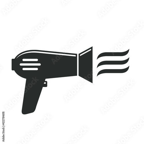 hair dryer illustration, hair dryer vector art.