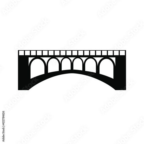 Valokuva Bridge icon vector set