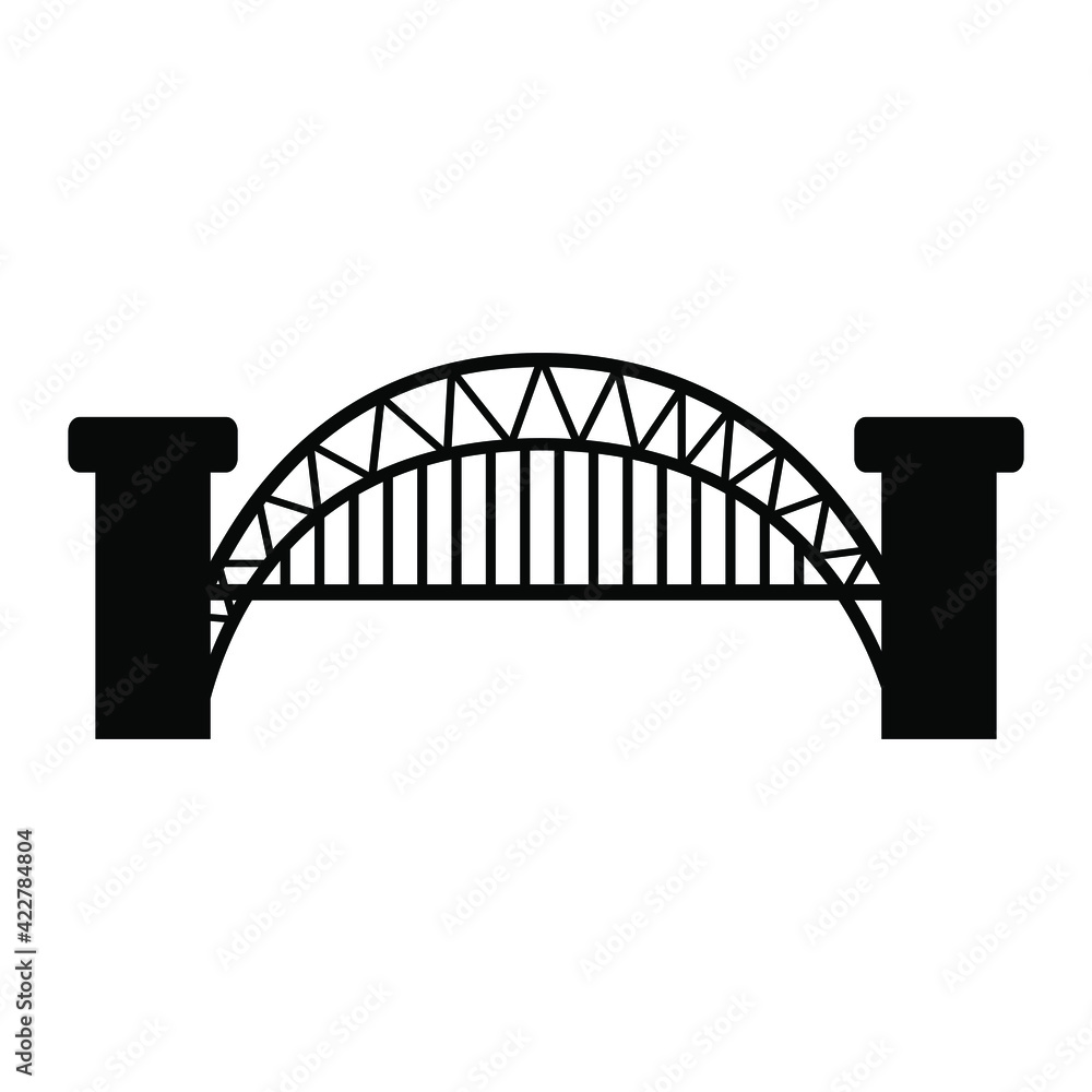 Bridge icon vector set. architecture illustration sign collection. construction symbol or logo.