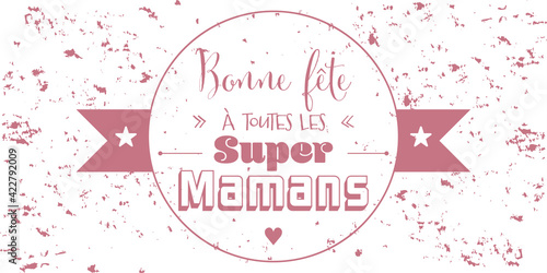 Illustration carte de Fête des mères