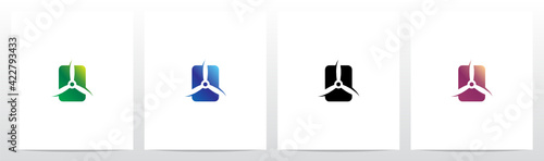 Propeller On Letter Logo Design O