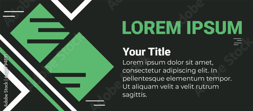 Simple and elegant Tosca green banner for business