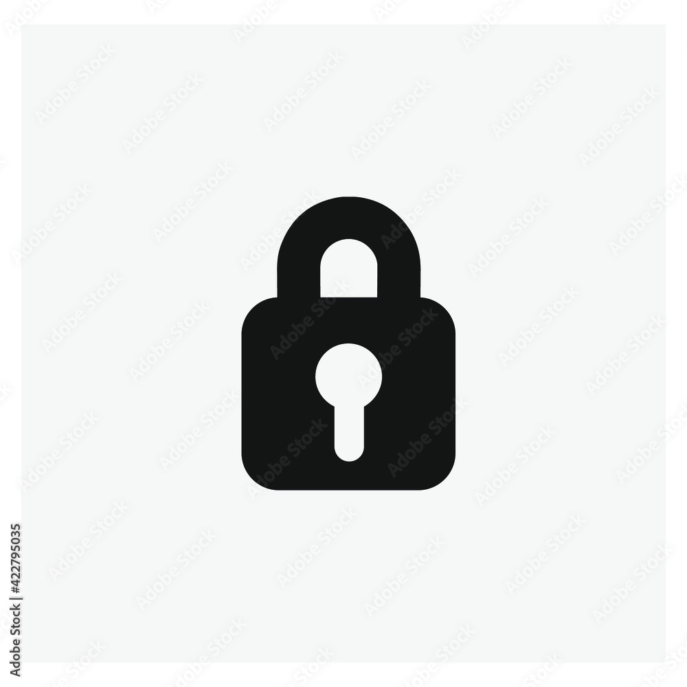 Lock vector icon. Editable stroke. Linear style sign for use on web design and mobile apps, logo. Symbol illustration. Pixel vector graphics - Vector Lock vector icon. Editable stroke. Linear style sign for use on web design and mobile apps, logo. Symbol illustration. Pixel vector graphics - Vector