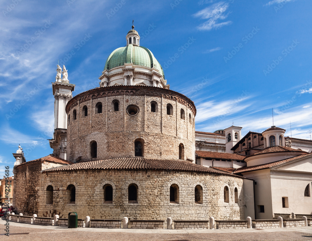 Old Cathedral Brescia Lombardy Northern Italy