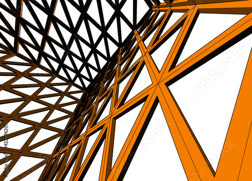 Structure building construction industrial background