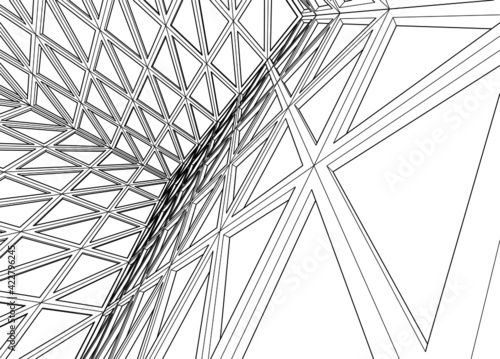 Structure building construction industrial background