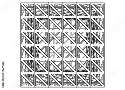 Structure building construction industrial background