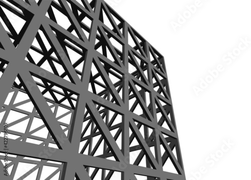 Structure building construction industrial background
