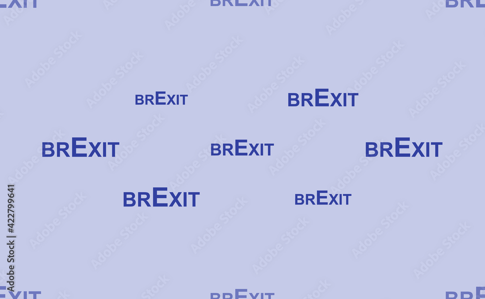 Seamless pattern of large isolated blue brexit symbols. The pattern is divided by a line of elements of lighter tones. Vector illustration on light blue background Seamless pattern of large isolated blue brexit symbols. The pattern is divided by a line of elements of lighter tones. Vector illustration on light blue background
