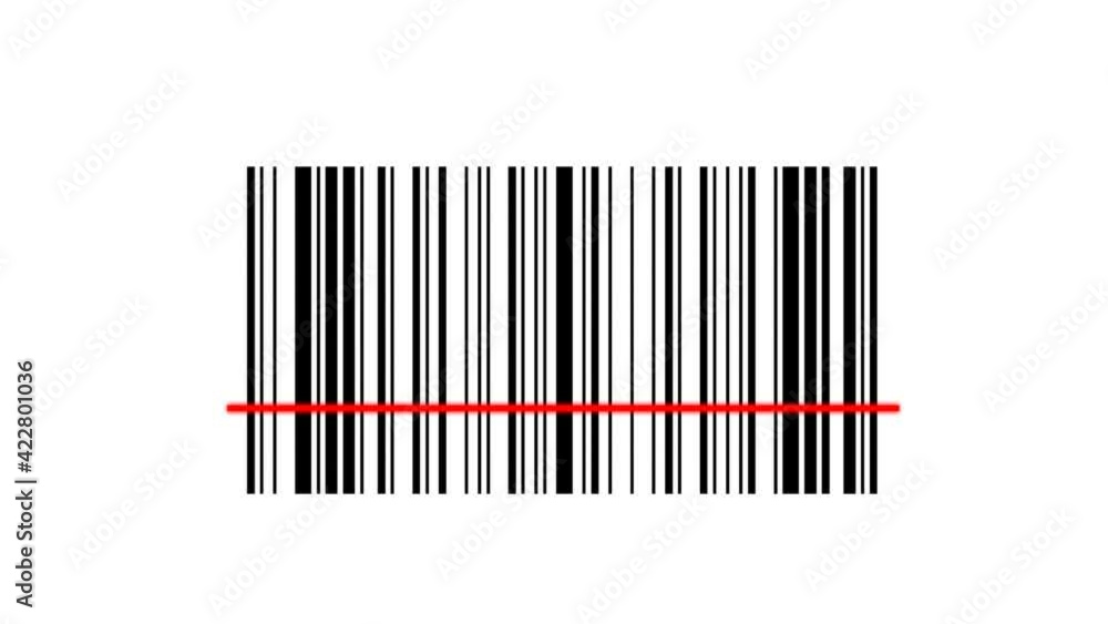 barcode scanning. 4K video illustration . barcode scanning. 4K video illustration .