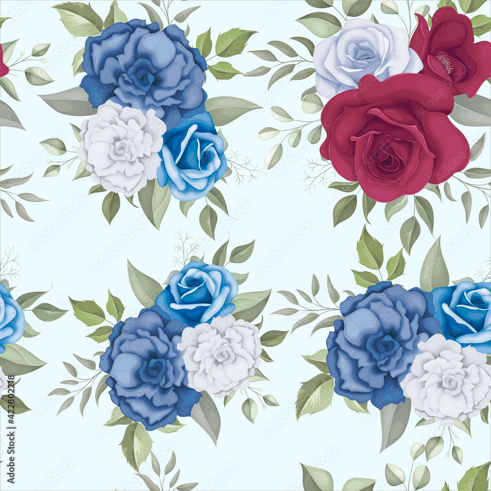 Obraz Beautiful floral seamless pattern