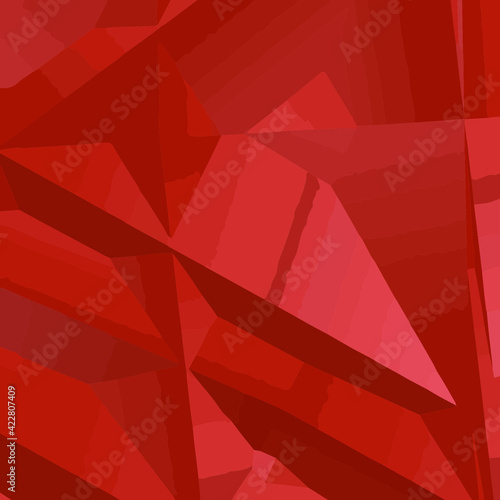  Abstract background. Colorful geometric mosaic. It consists of square shapes of different color and size. Graphic design element.