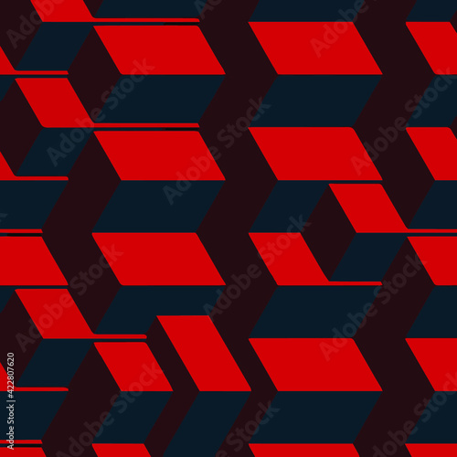 Abstract background. Colorful geometric mosaic. It consists of square shapes of different color and size. Graphic design element.