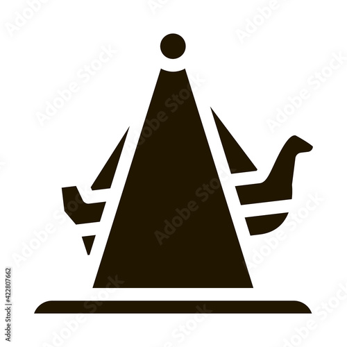 boat swing icon Vector Glyph Illustration