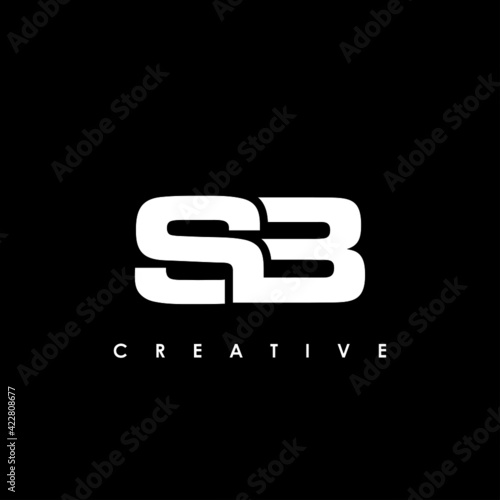 SB Letter Initial Logo Design Template Vector Illustration photo