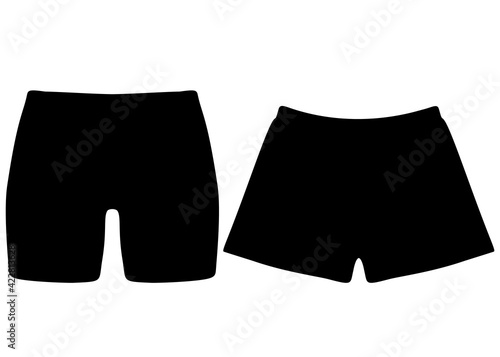 Mens briefs in a set. Vector image.