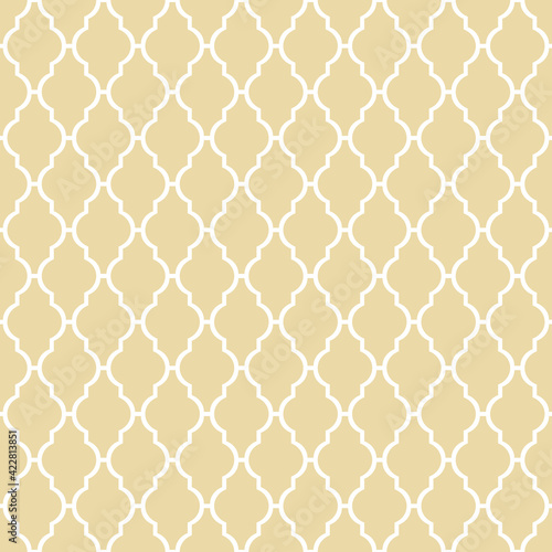 Traditional lattice pattern. Tile seamless vector background.