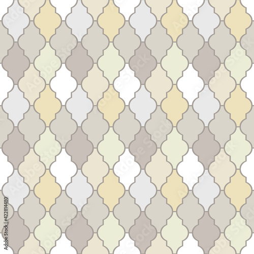 Color mosaic seamless vector background.
