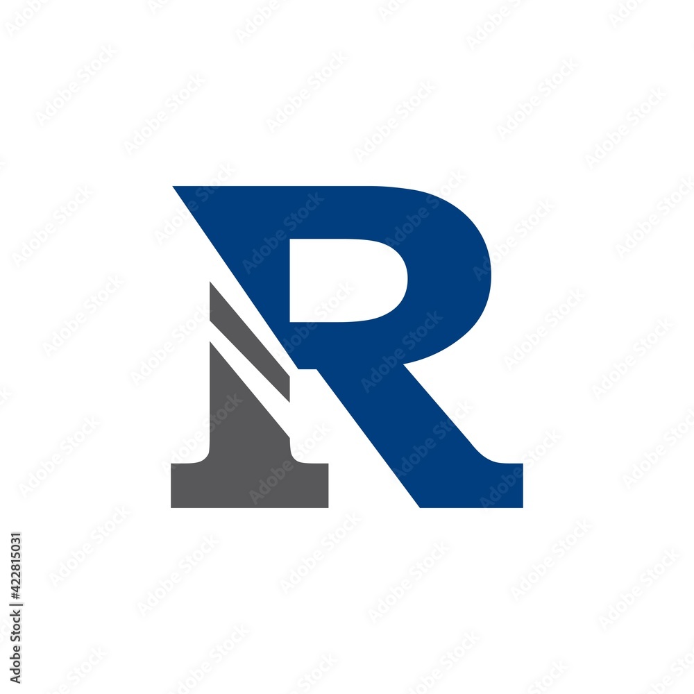R Logo Template vector ico R Logo Template vector ico