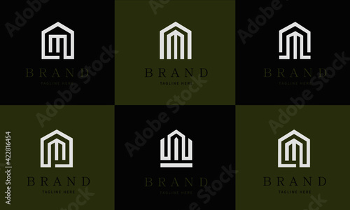 Wallpaper Mural Finance Business Luxury Real Estate Agent M Letter Symbol Concept Business Card Logo Set Torontodigital.ca